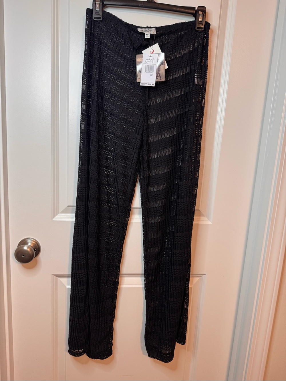 T.J.Maxx Black Knit Swim Coverup Pants